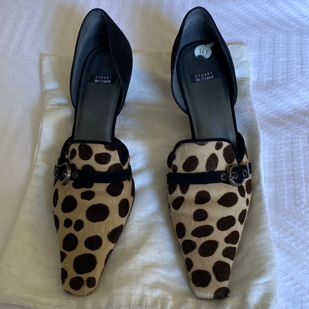 Stuart Weitzman black suede dress shoes